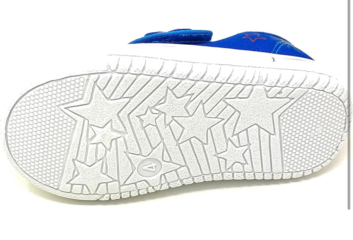 PAW Patrol Boys Velcro Trainers - Blue - UK Size 4-9 - Infant Canvas Shoes