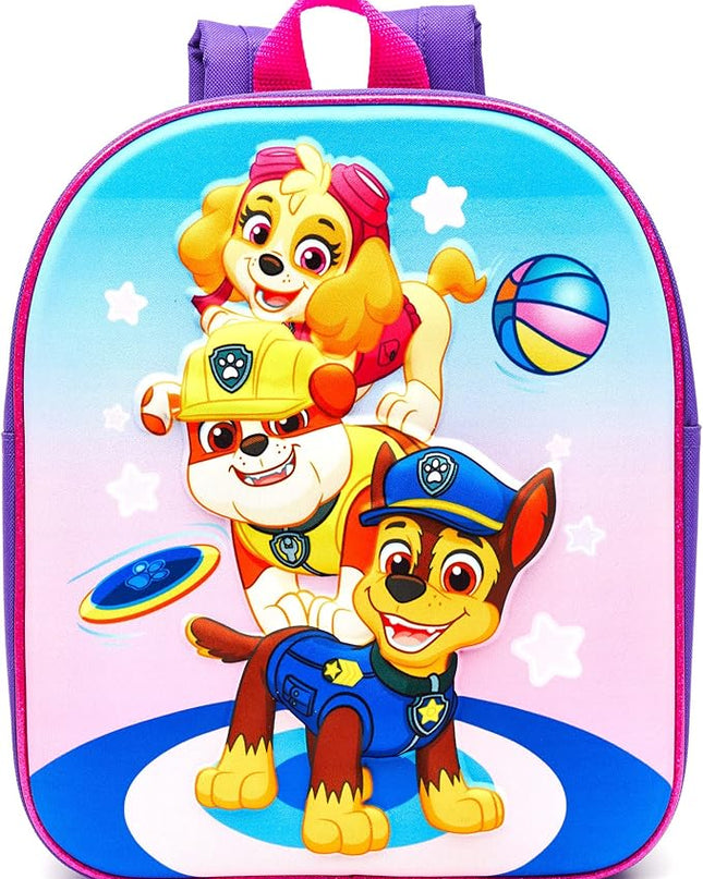 Paw Patrol Backpack 3D Purple Children's Rucksack