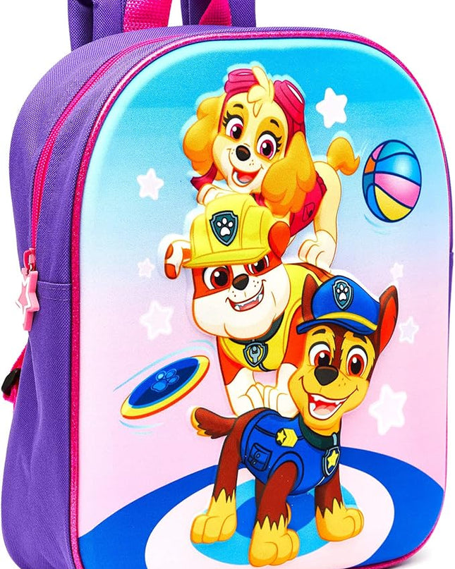 Paw Patrol Backpack 3D Purple Children's Rucksack