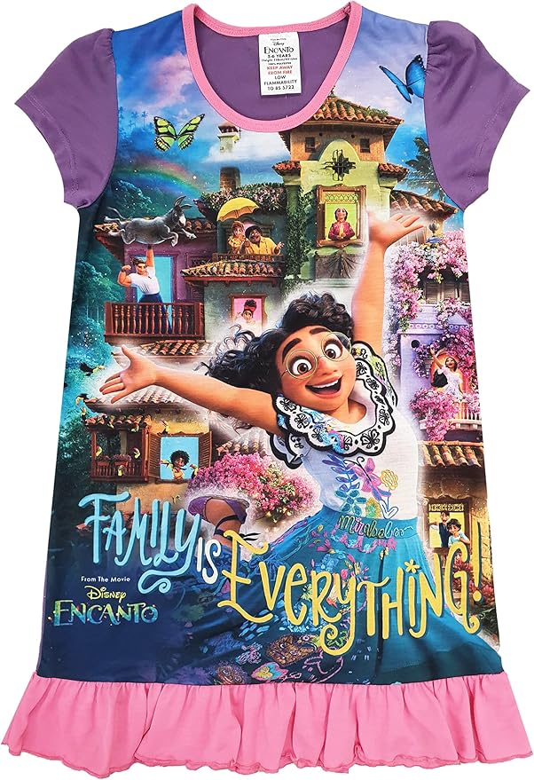 Disney Girls Encanto Nightie Nightdress Ages 2-10 Years Old