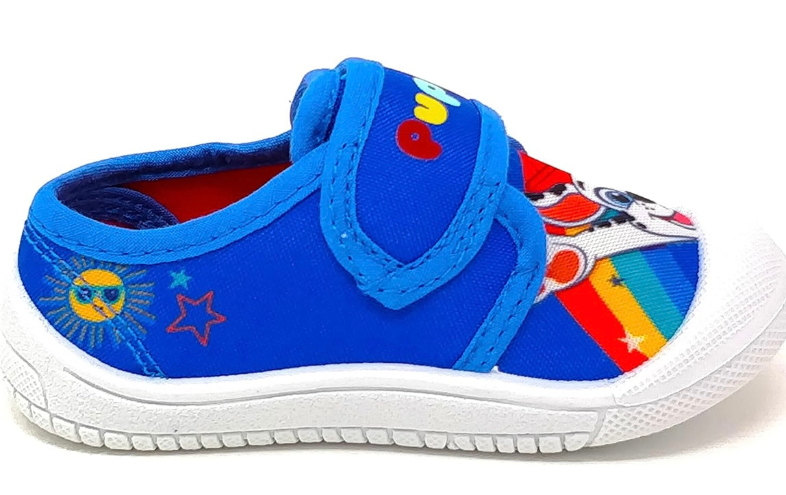 PAW Patrol Boys Velcro Trainers - Blue - UK Size 4-9 - Infant Canvas Shoes