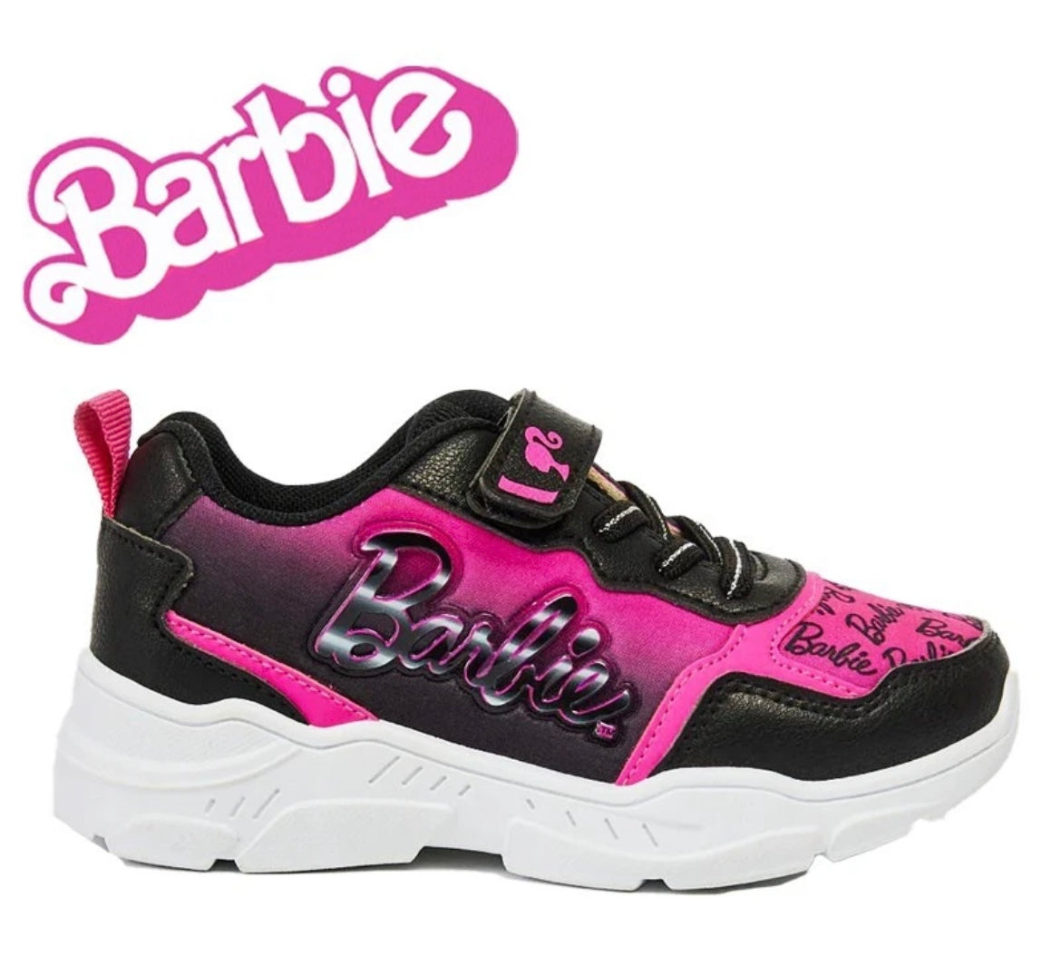GIRLS BARBIE GLITTER TRAINERS OFFICIAL CHARACTER TRAINERS SHOES UK SIZE 8-1