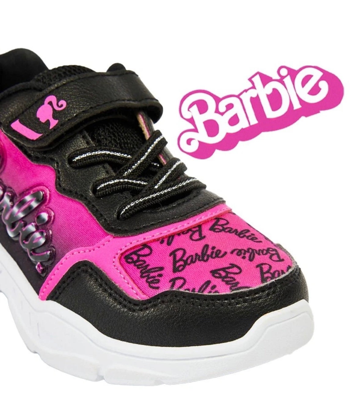 GIRLS BARBIE GLITTER TRAINERS OFFICIAL CHARACTER TRAINERS SHOES UK SIZE 8-1