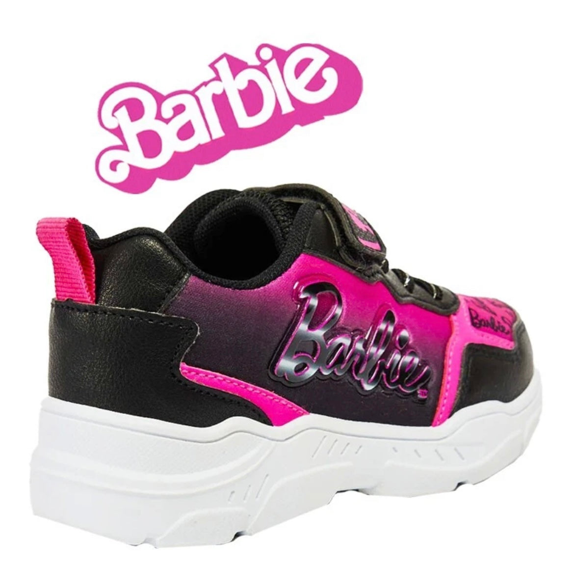 GIRLS BARBIE GLITTER TRAINERS OFFICIAL CHARACTER TRAINERS SHOES UK SIZE 8-1