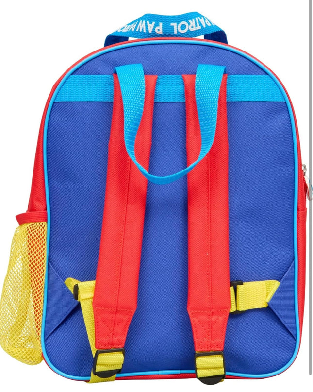 Paw Patrol Kids Backpack – Chase, Marshall & Rubble Rucksack with Front Pocket – Boys School Bag with Adjustable Straps.