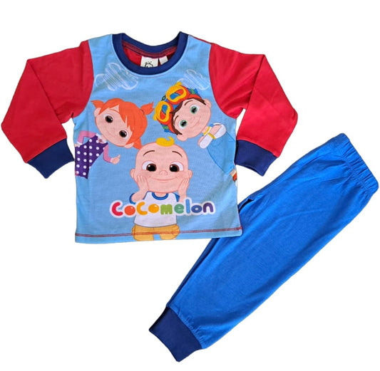 Boy's Cocomelon Pyjamas - Long Sleeve PJ'S for 12-18 Months to 3-4 Years Soft Breathable Fabric Cozy Nightwear