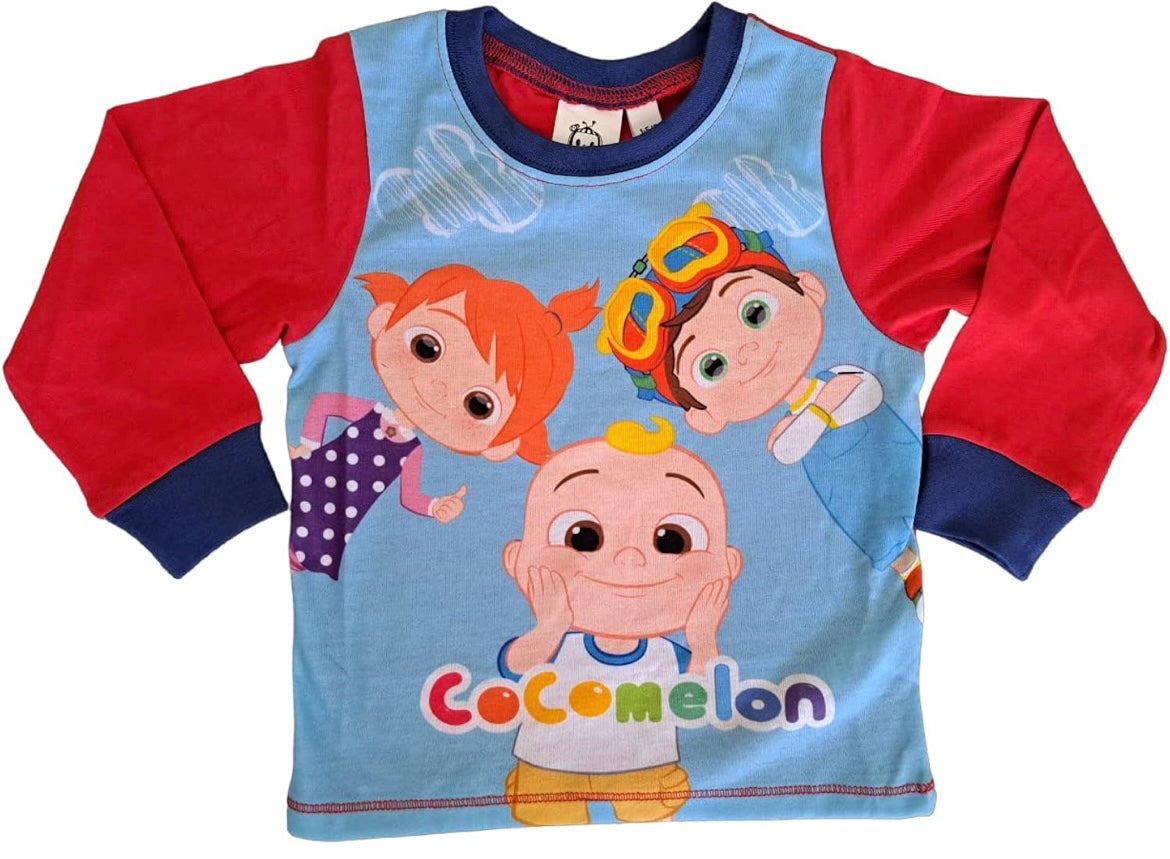 Boy's Cocomelon Pyjamas - Long Sleeve PJ'S for 12-18 Months to 3-4 Years Soft Breathable Fabric Cozy Nightwear