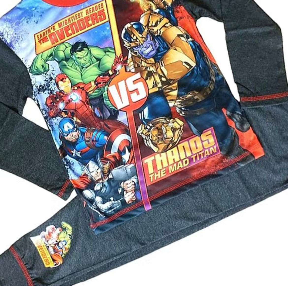 Avengers VS Thanos Pyjamas Long Sleeve Boy's And Girl's PJS Ages 4-10 Years Old Character Clothes