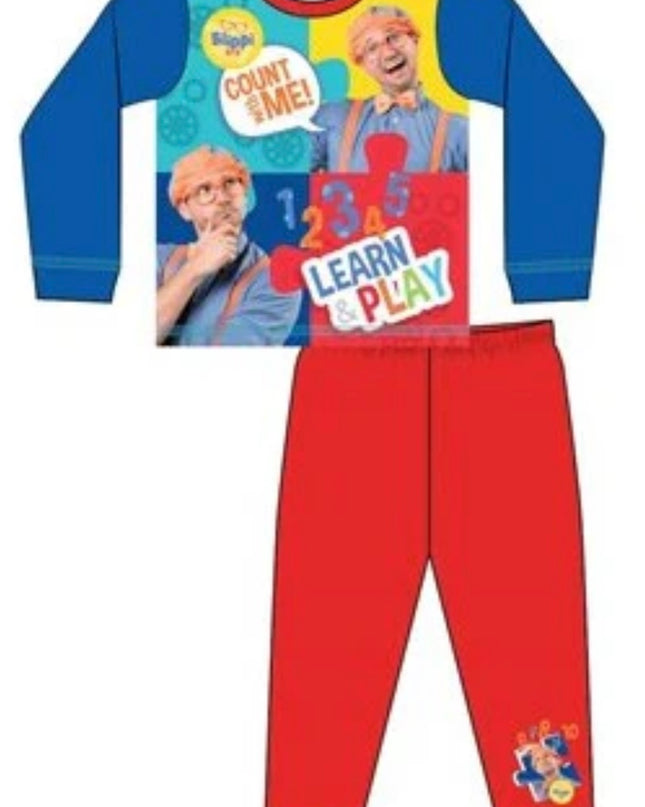 Blippi Pyjamas 'Count With Me' Ages 18 Months - 5 Years