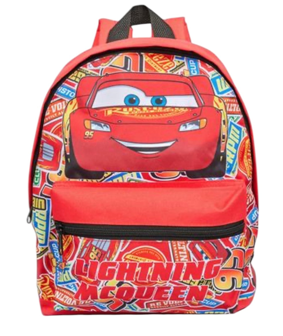 Disney Cars Backpack And Lunch Box | Boys And Girls School Bag | Lightning McQueen Children’s Backpack