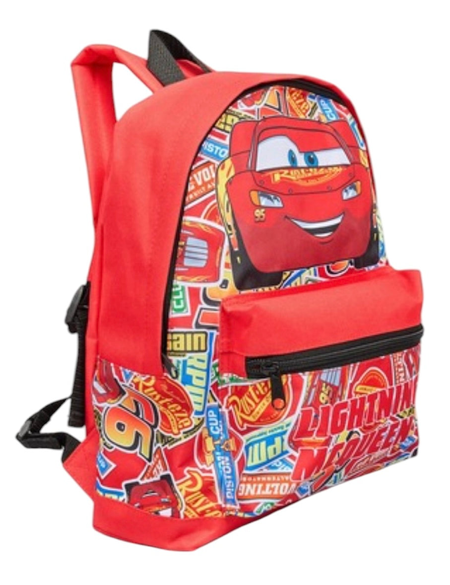 Disney Cars Backpack And Lunch Box | Boys And Girls School Bag | Lightning McQueen Children’s Backpack