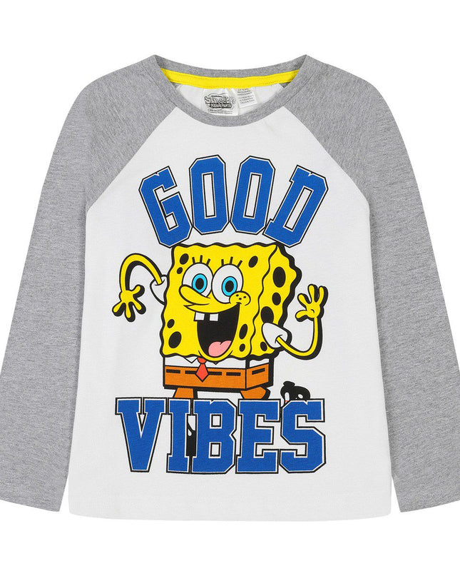 SpongeBob Squarepants Full Length Pyjamas 'Good Vibes'  Ages 3-10 Years Old