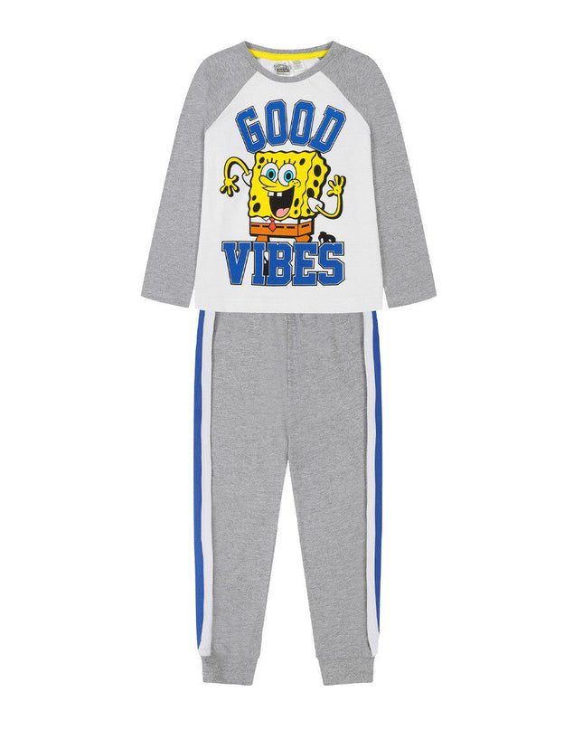 SpongeBob Squarepants Full Length Pyjamas 'Good Vibes'  Ages 3-10 Years Old