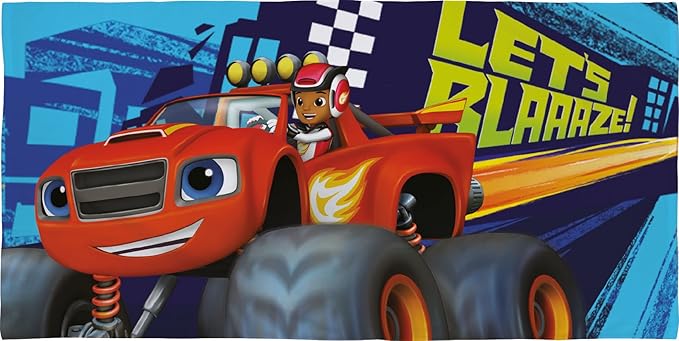 Official Blaze & The Monster Machines AJ Beach Bath Cotton Towel