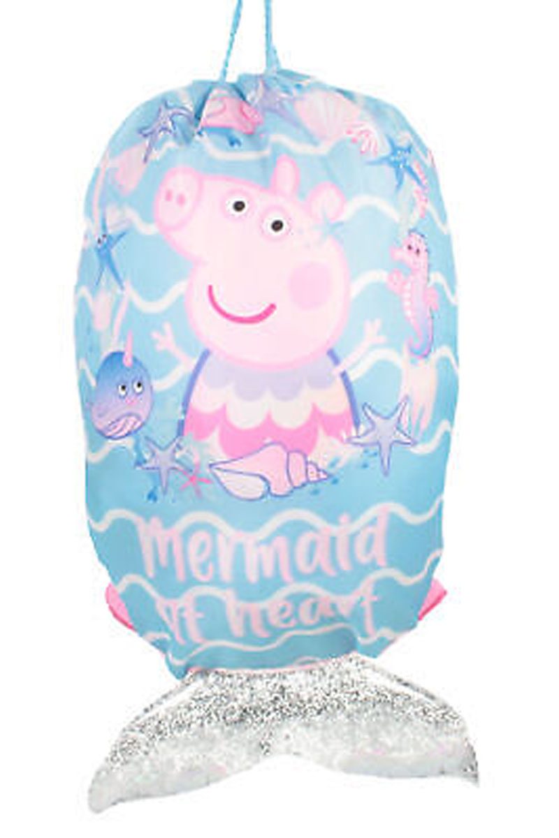 Peppa Pig Mermaid Drawstring Swim Bag